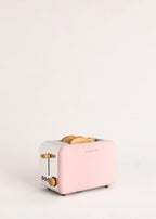 CREATE Toaster Retro Style Wide Slots Pink