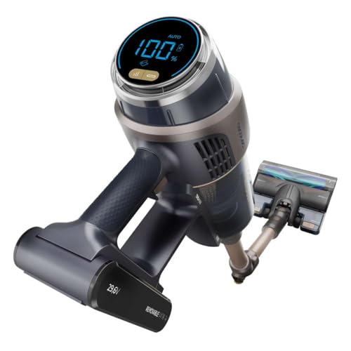 Cecotec - Cordless Vacuum Cleaner with 310AW Suction, 100 Min Runtime, Anti-Tangle Brush