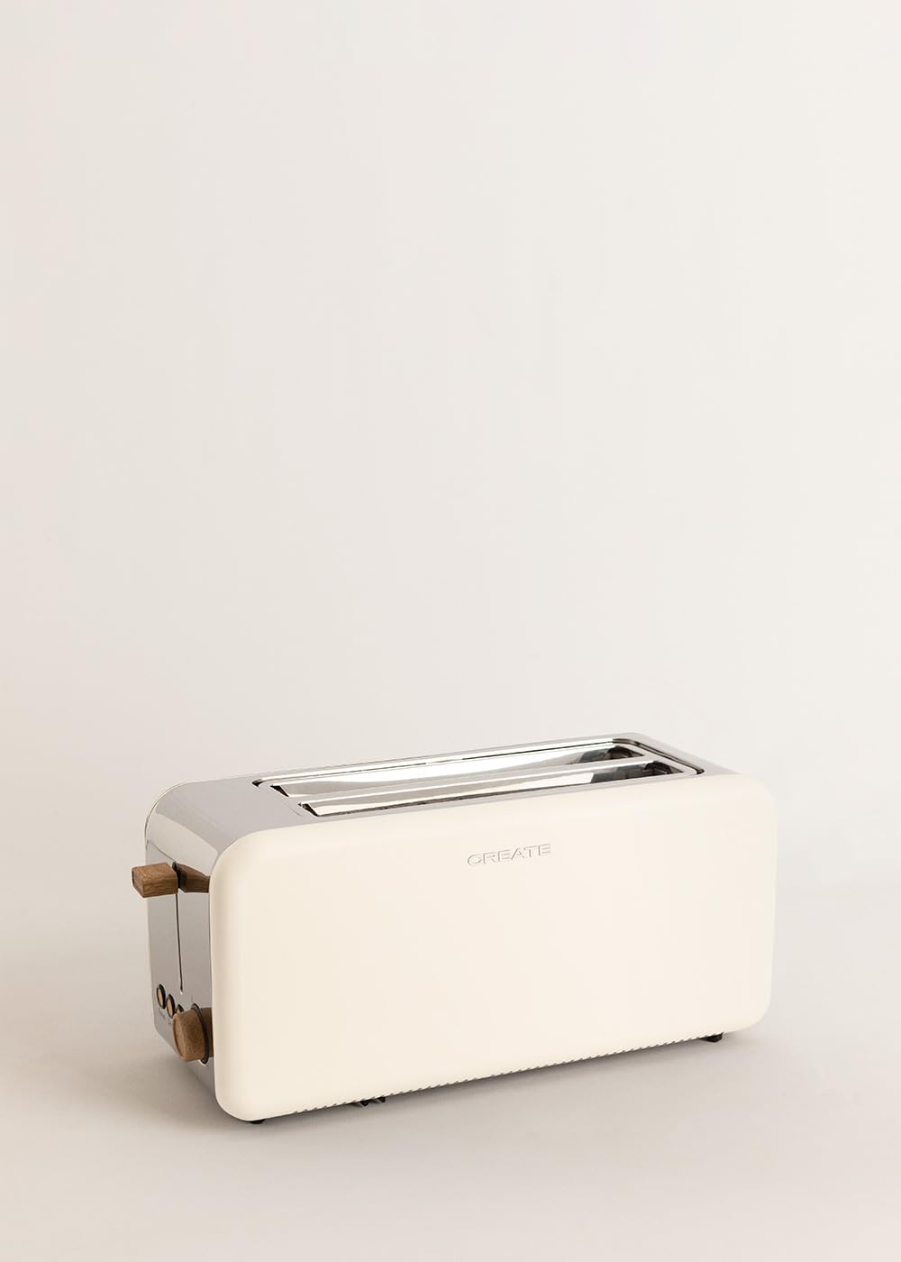 CREATE Retro XL Off White Toaster with 6 Power Levels