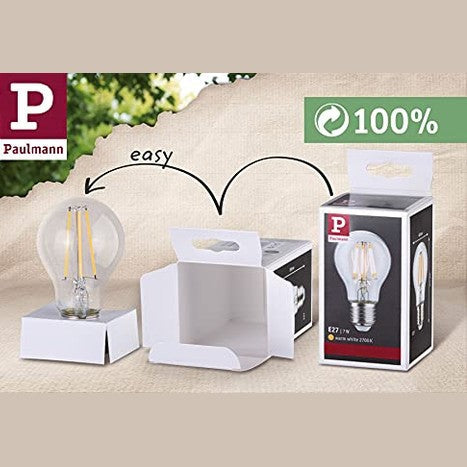 Paulmann Led Drop-shaped Filament Lamp - Dimmable Warm White Light