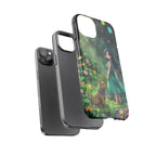 Whimsical Phone Case with Nature and Dog Artwork