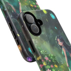Whimsical Phone Case with Nature and Dog Artwork