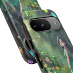 Whimsical Phone Case with Nature and Dog Artwork