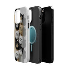 Cat-Themed Magnetic Impact-Resistant Phone Cases