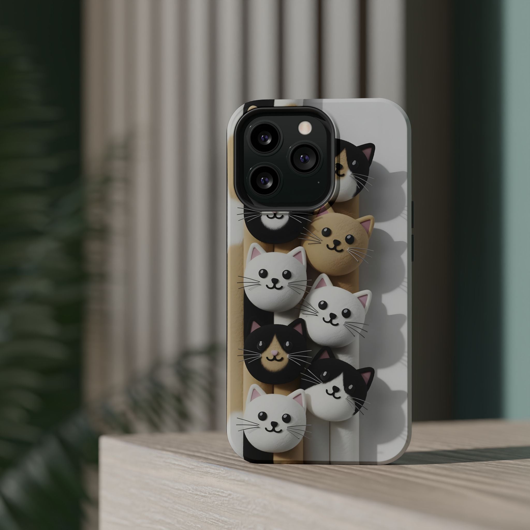 Cat-Themed Magnetic Impact-Resistant Phone Cases