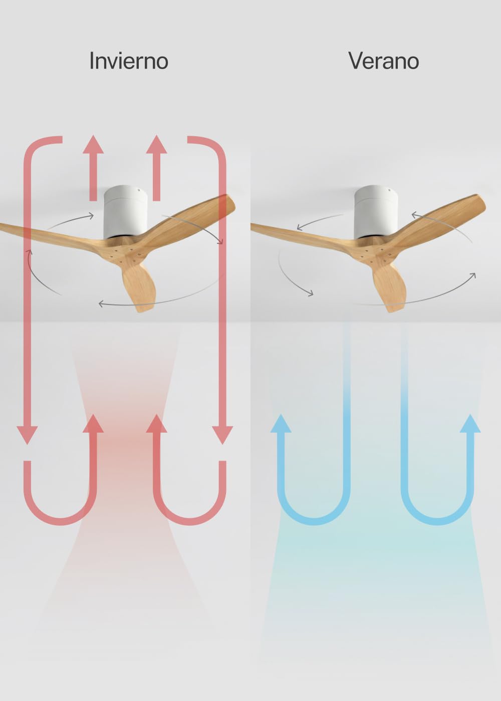 CREATE WindCalm S Ceiling Fan with Light and Remote Control