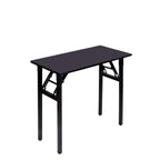DlandHome Small Folding Table, Wooden Desk, Compact and Portable