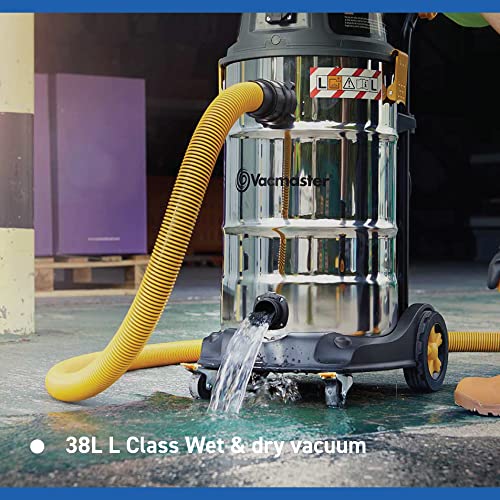 Vacmaster 38L Wet and Dry Vacuum Cleaner with 1600W Motor