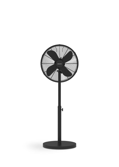Create Air Stand Easy Oscillating standing fan with adjustable height and 3-speed settings