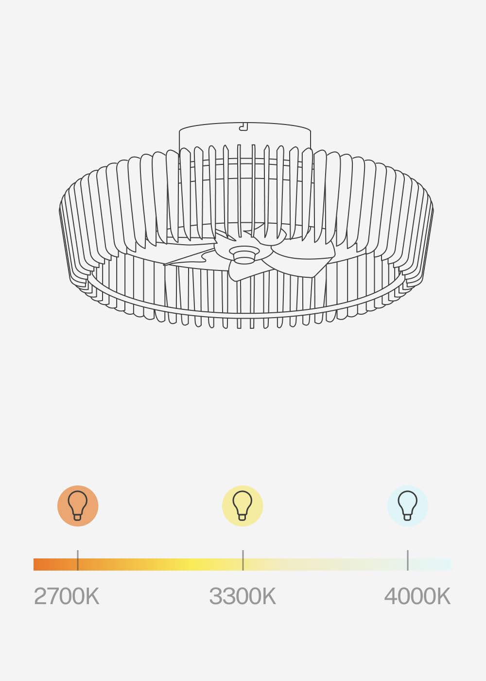 CREATE Wind Craft Ceiling Fan with Light and Remote