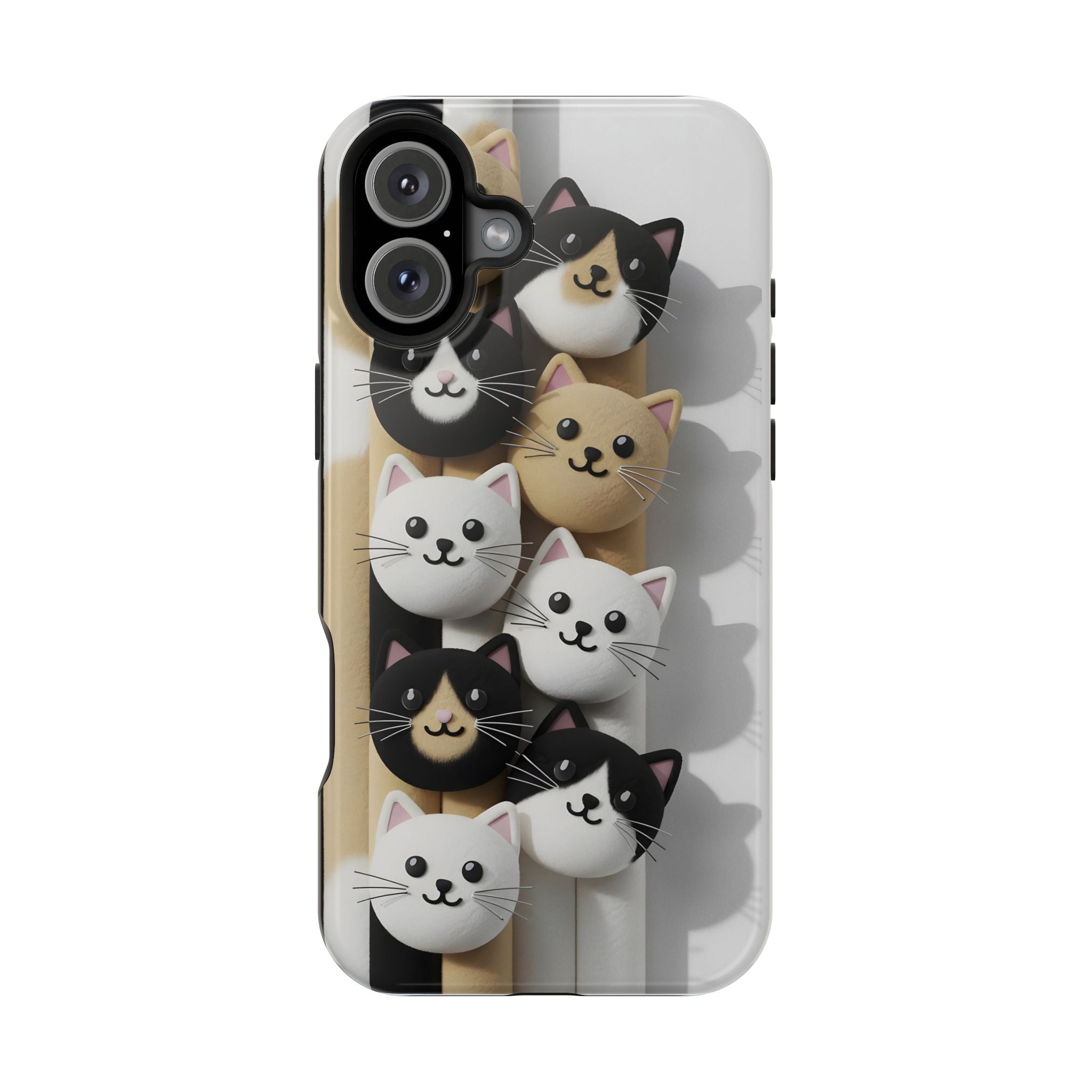 Cat-Themed Magnetic Impact-Resistant Phone Cases