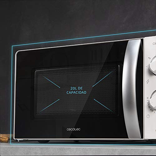 Cecotec Microwave With Grill ProClean 2110 - 700W, 20L Capacity, Efficient Cooking