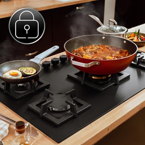 Cecotec Gas Plate 5 Burners for Natural Gas & Butane - Easy to Clean