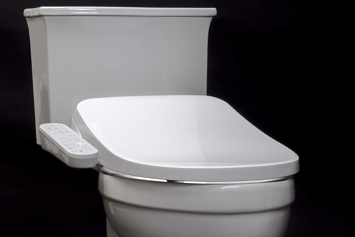 Alpha Bidet GX Wave Bidet Toilet Seat in Elongated White