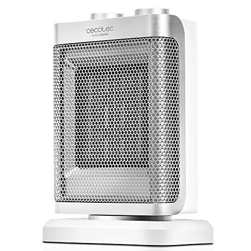 Cecotec 1500W Oscillating Ceramic Heater for Bathrooms - Quiet & Safe