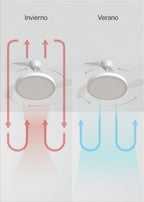 CREATE WIND CLEAR STUDIO S Ceiling Fan with White Light and Remote