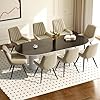 Hawthyhome Dining Chairs Set of 8 Upholstered - Beige