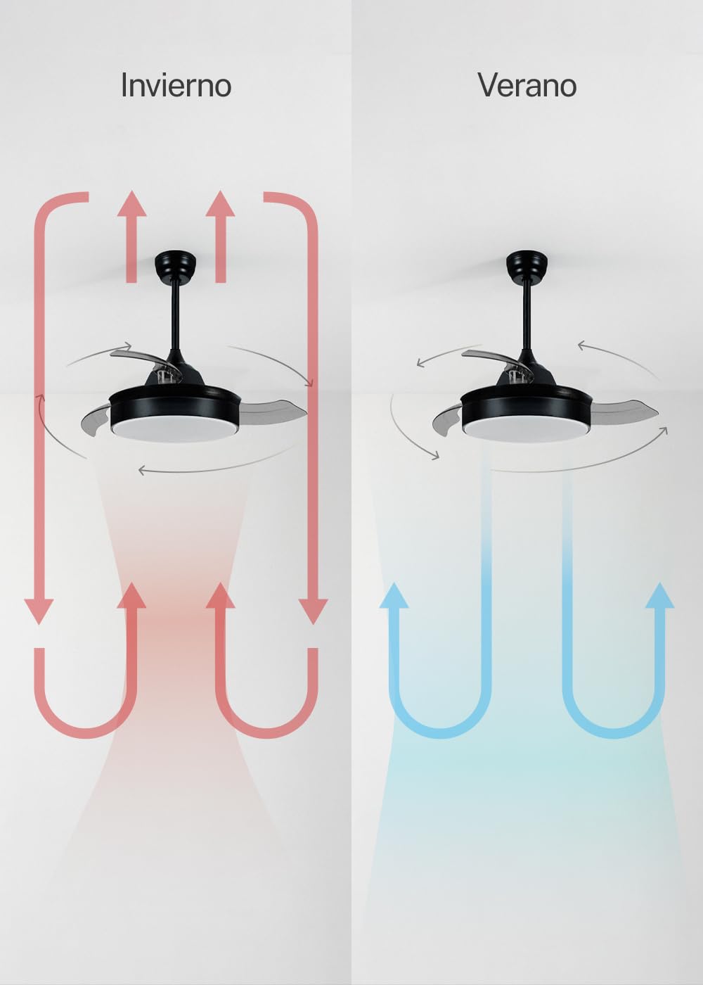 CREATE Wind Clear M Ceiling Fan with Remote Control