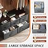 WLIVE 5-Drawer Fabric Dresser - Dark Grey