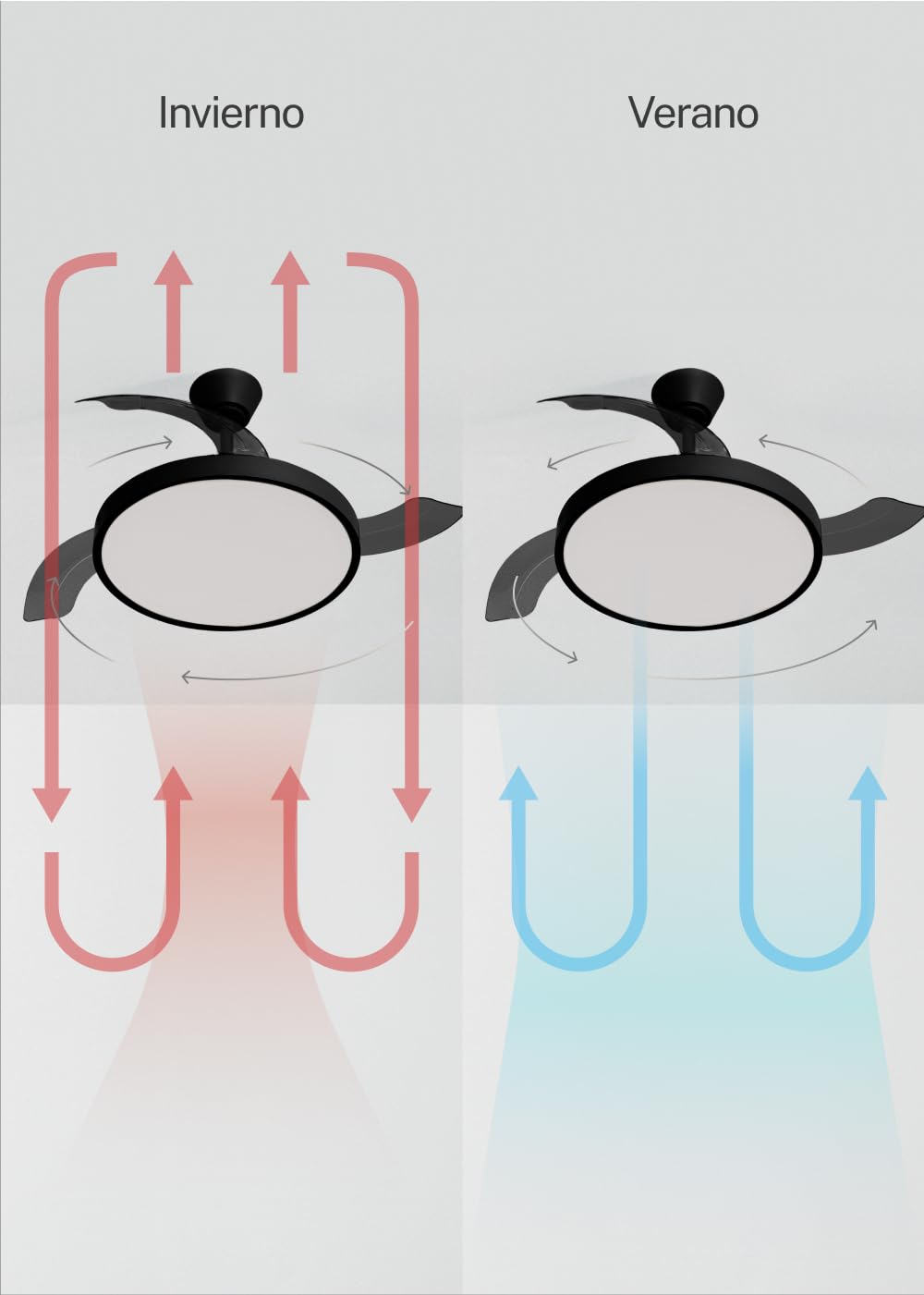 Create Wind Clear Studio S Ceiling Fan with Light