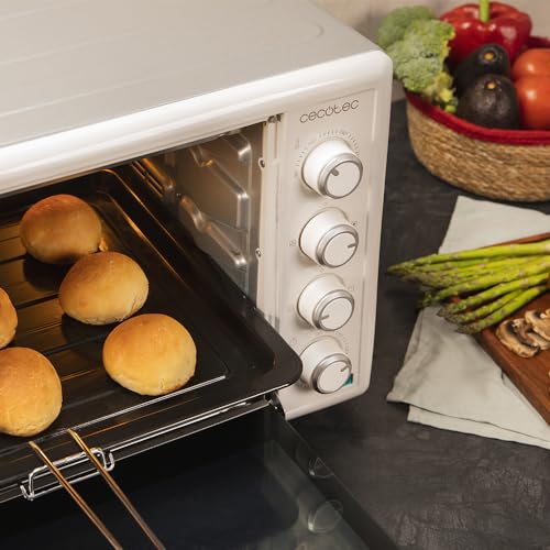Cecotec - 60L Convection Oven with Rotisserie, 2200W, 12 Functions, Interior Light