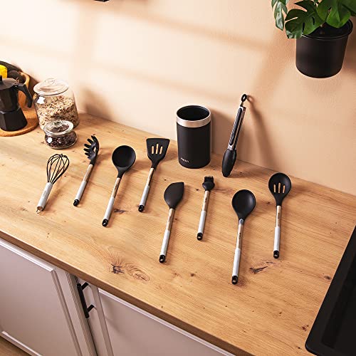 Cecotec Polka Exclusive Kitchen Utensils Set - 9 Pieces With Soft Touch Coating