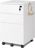 DEVAISE 3 Drawer Filing Cabinet - White
