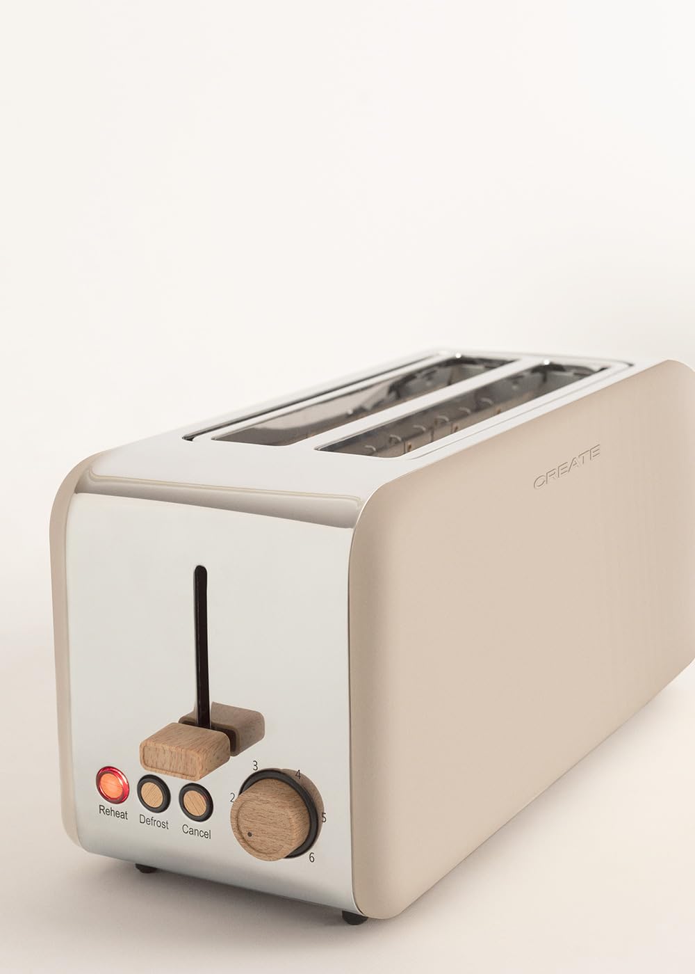 CREATE Retro XL Toaster with 6 Power Levels