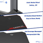 Sogesfurniture Ergonomic PC Gaming Desk with Large Mouse Pad