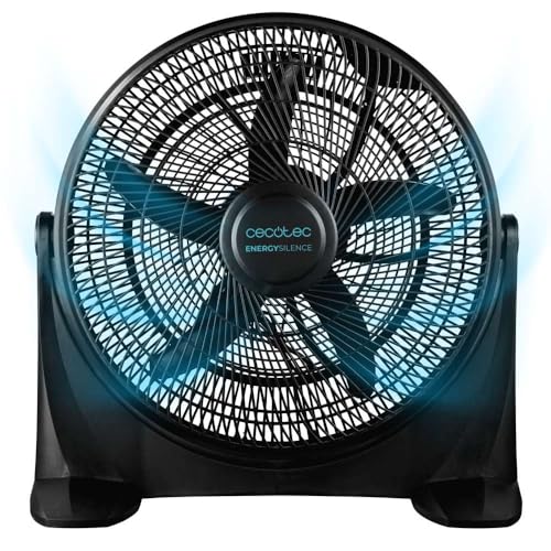 Cecotec EnergySilence 2000 Floor Fan in black with 20-inch diameter and 3 speed settings