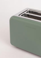 CREATE Retro Sage Green Toaster with 6 Power Levels