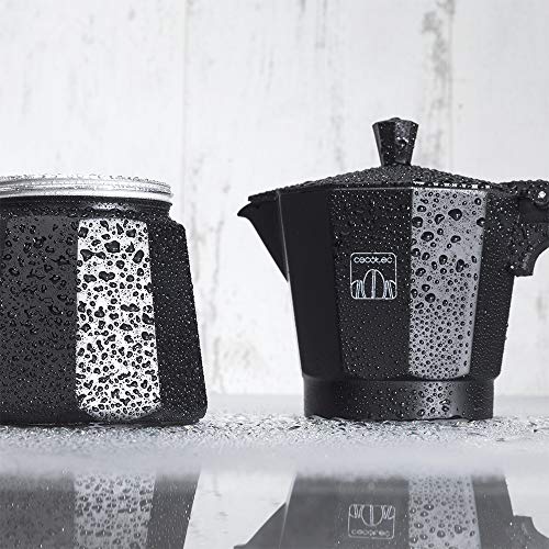 Cecotec Cumbia Mokclassic 300 Black Coffee Maker - 3 Cups, Easy to Clean