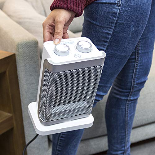 Cecotec - 1500W Oscillating Ceramic Bathroom Heater with Adjustable Thermostat, 3 Modes, Overheating Protection