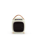 CREATE Mini Desktop Air Conditioner with green retro design, LCD touch panel, and leather handle