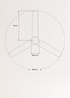 CREATE Ceiling Fan with White Light and Remote Control