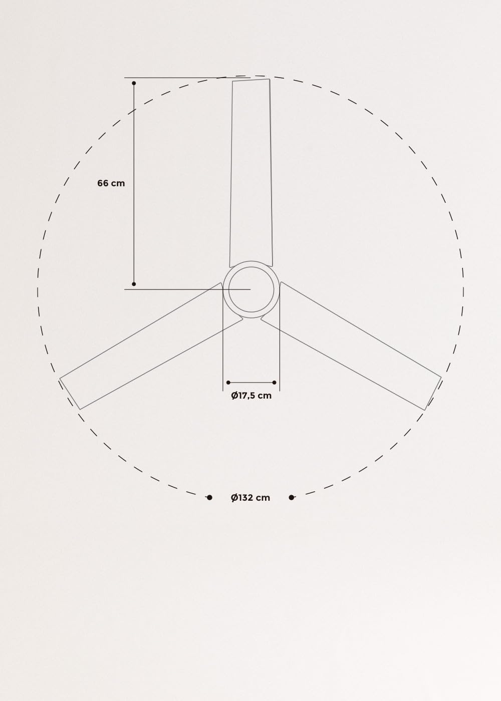 CREATE Ceiling Fan with White Light and Remote Control