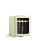 CREATE 12-Bottle Retro Green Electric Wine Cooler with White Electric Corkscrew
