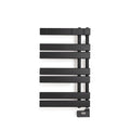 CREATE Electric Wall Towel Rack in black with hooks and LCD display