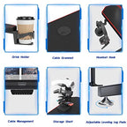 Sogesfurniture Ergonomic PC Gaming Desk with Large Mouse Pad