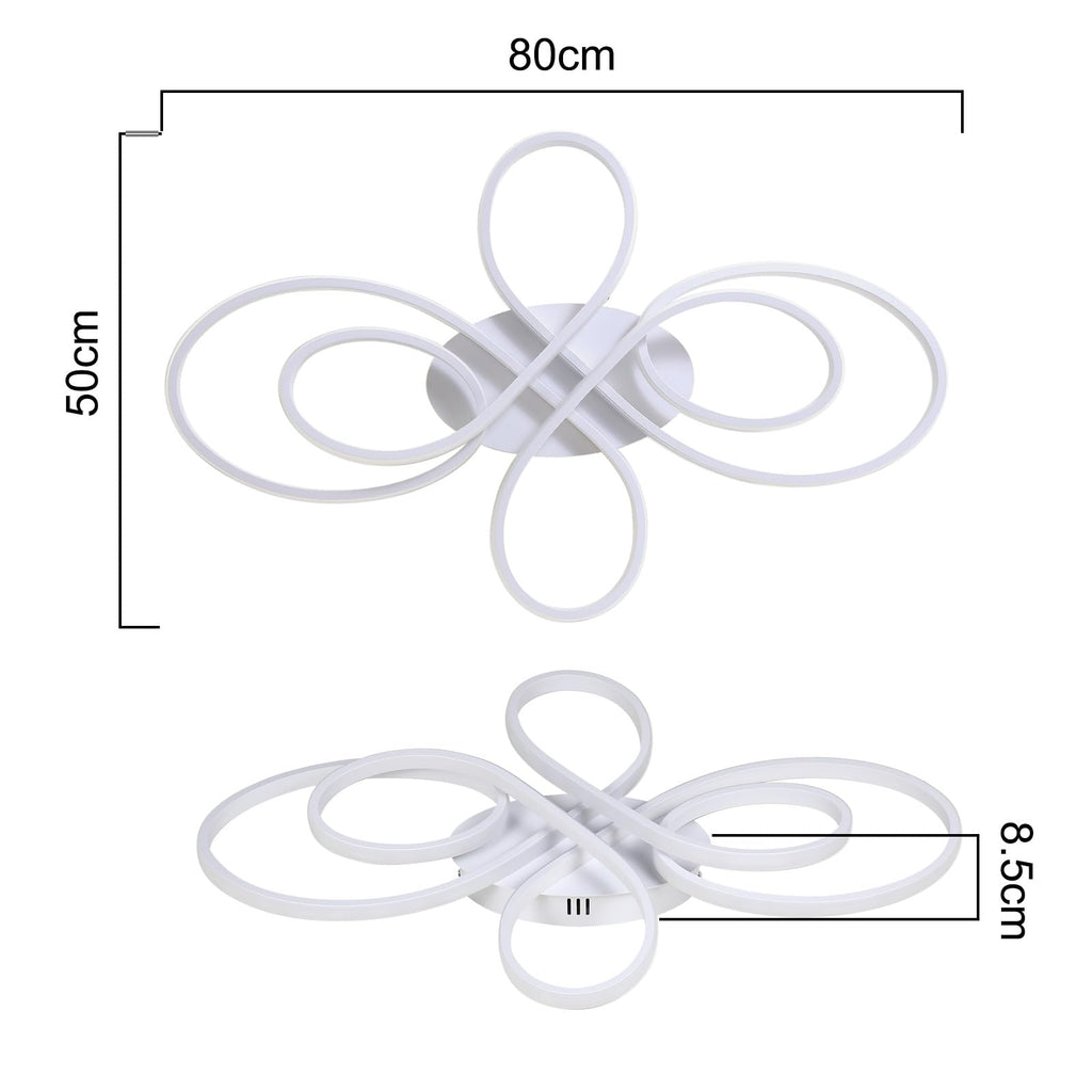 ZMH LED Ceiling Light with Unique Butterfly Design