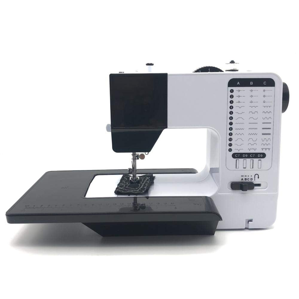 YOOMAO Double Needle Sewing Machine with compact design and heavy-duty frame