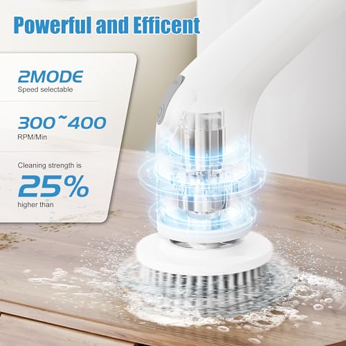 Geesoul Electric Spin Scrubber - 13 In 1 Cleaning Brush With Adjustable Handle