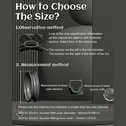 Gldytimes 10 Inch Solid Tire For Electric Scooters - Stylish & Durable