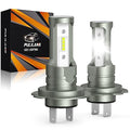 Pulilang H7 LED Headlight Bulbs with cool white light and high brightness