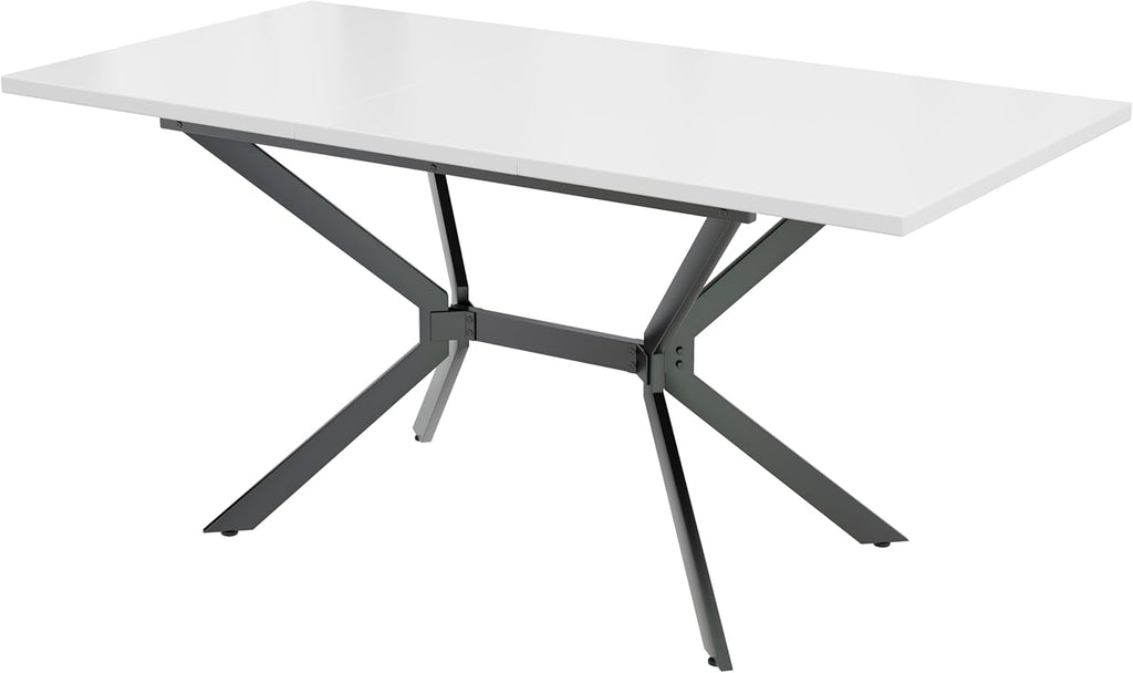 MURUL Expandable Dining Table 120-160cm White
