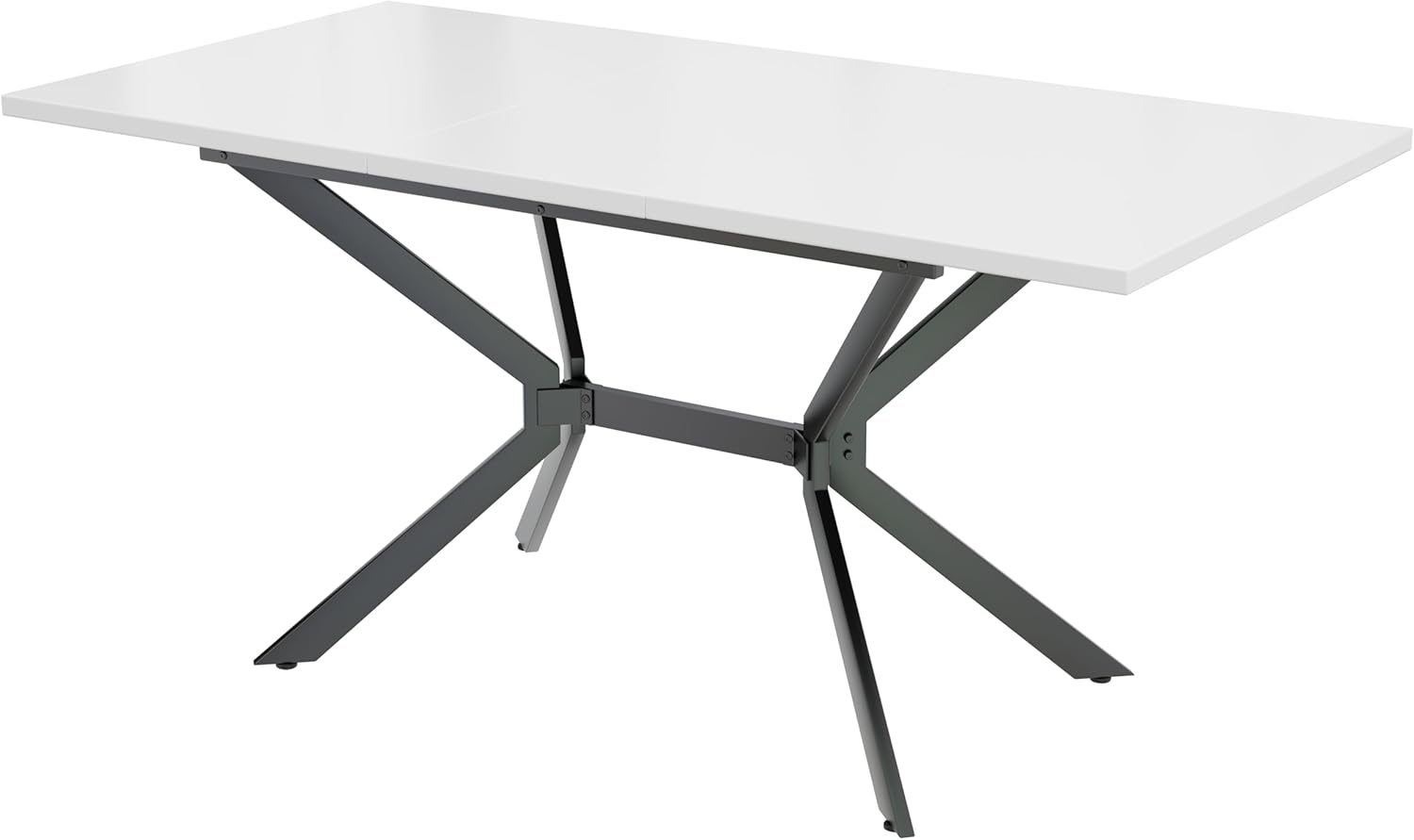 MURUL Expandable Dining Table 120-160cm White