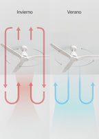 Create Windstlyance Natural Wood/White Ceiling Fan with Control