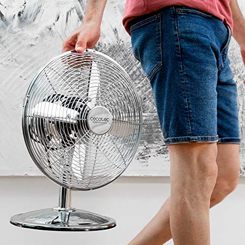 Cecotec EnergySilence 620 RetroDesk Fan - 40W Power, Quiet Operation