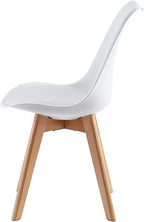 mcc direct Retro Dining Chairs Set of 4 with Wooden Legs