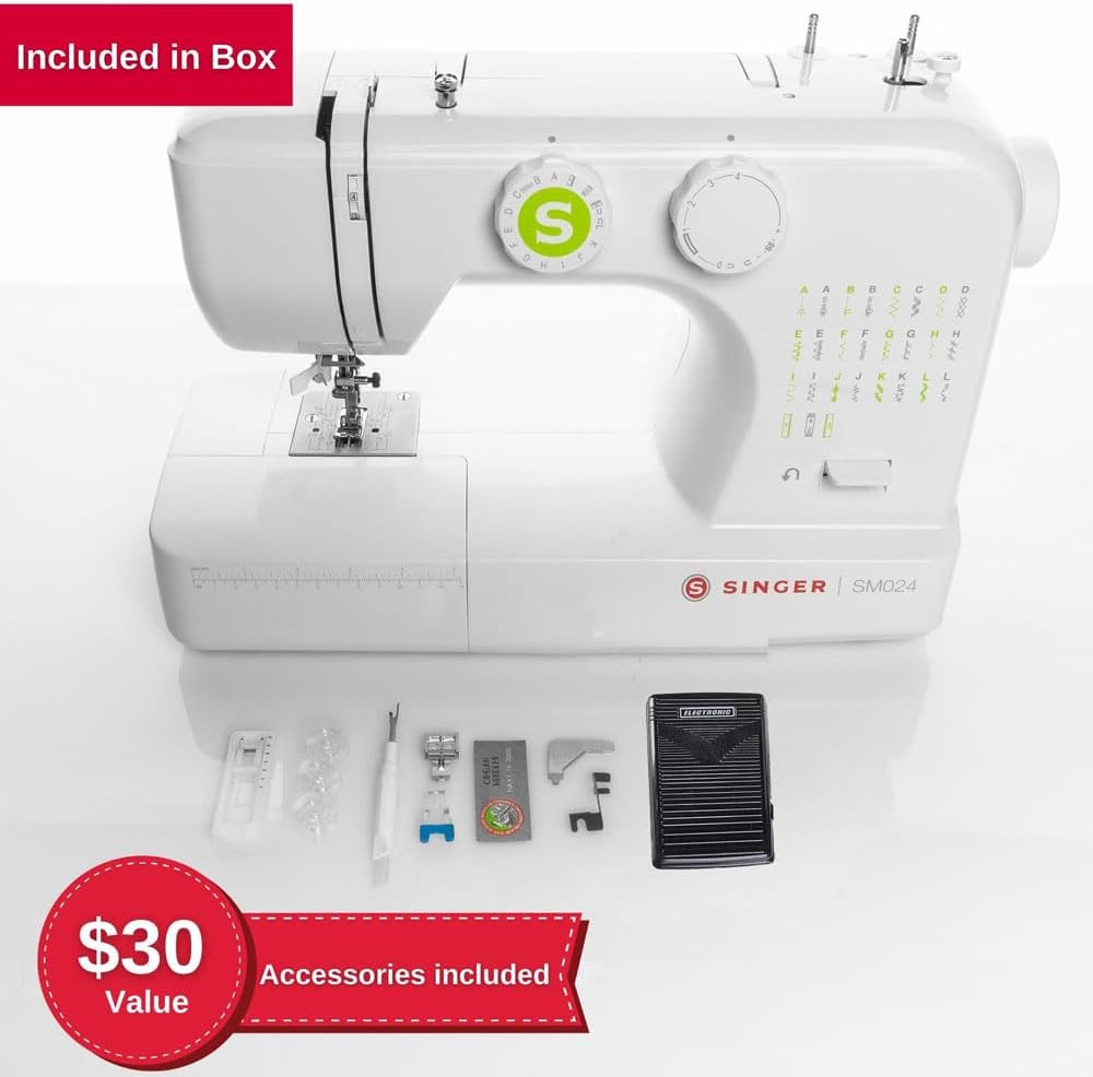 Singer SM024 Sewing Machine - White